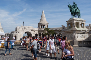 Fishermans Bastion in Summer Buda Castle Hill Budapest Stephen Jones