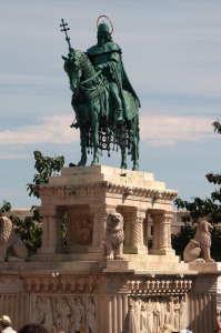 St Stephens King Statue Fishermans Bastion Castle Hill Budapest Stephen Jones