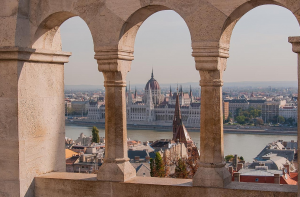 View from Fishermans Bastion Buda Castle Romantic Budapest Eric Hamon