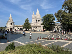 Fishermans Bastion Cafe Inside Lookout Tower and Viewing Terrace by Castle Hilton