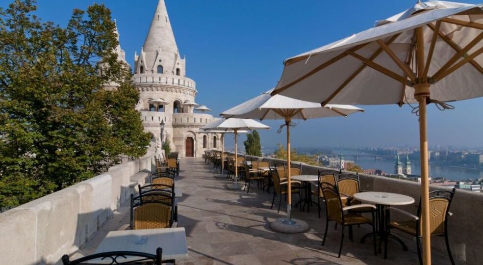 Danube Terrace at Fisherman's Bastion Buda Castle